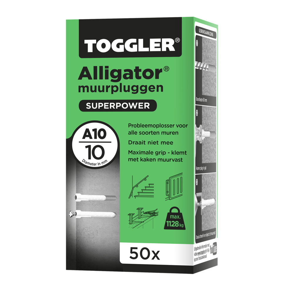 Alligator muurplug A10